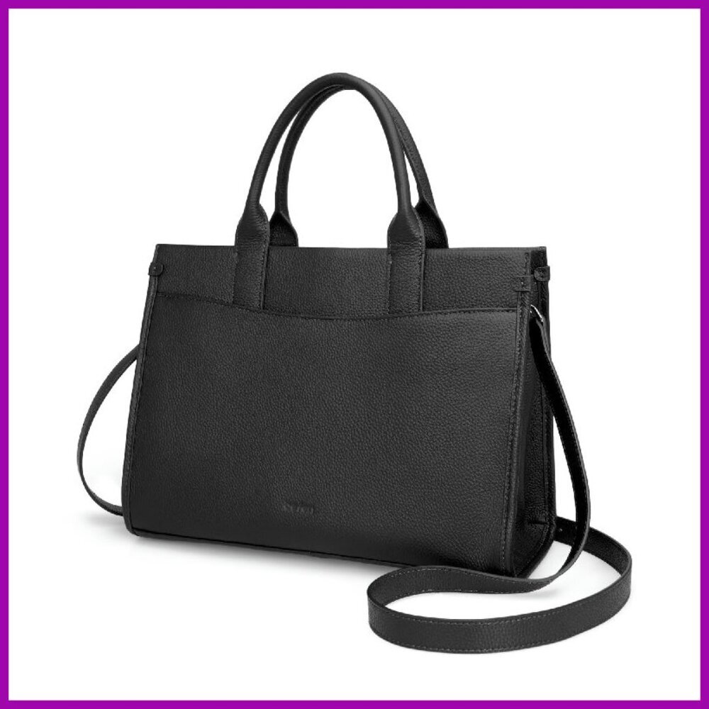 Genuine Leather Tote Bag Crossbody Satchel Top Handle Purse 10.6L